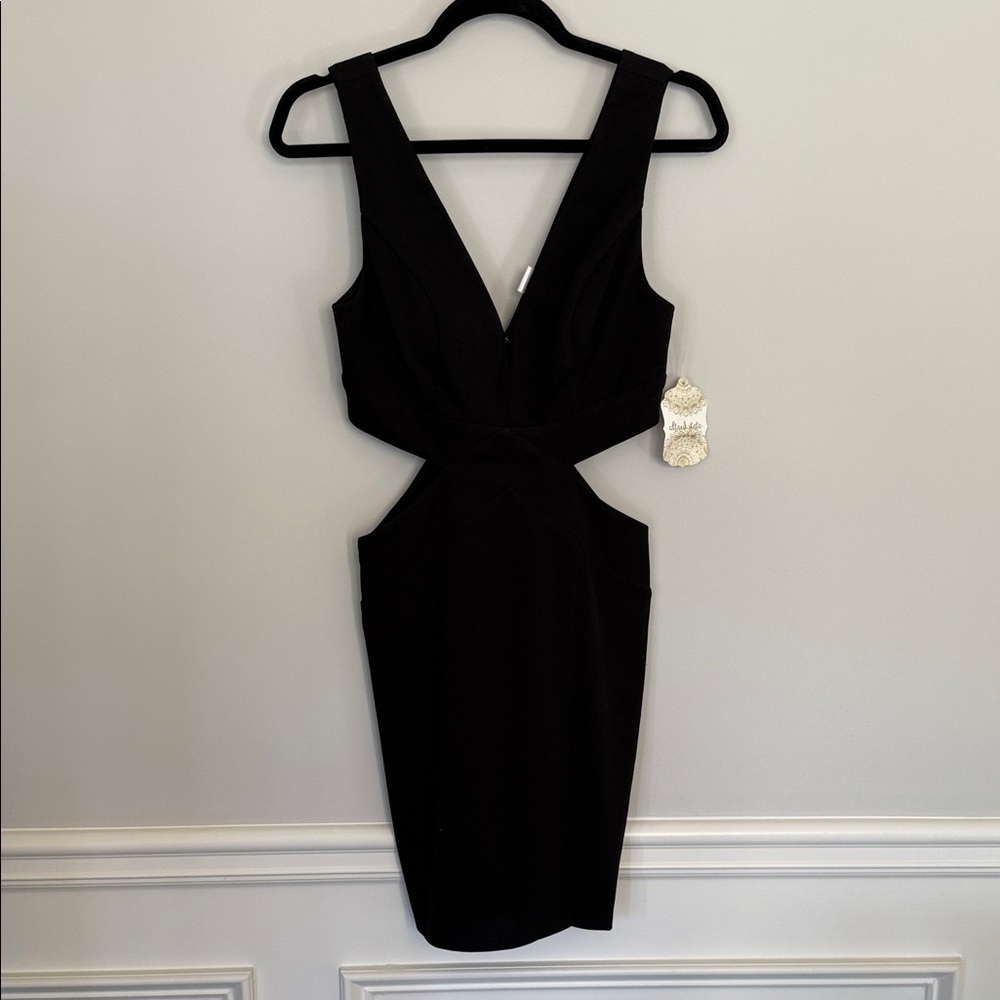 Altar'd State Black Backless Dress